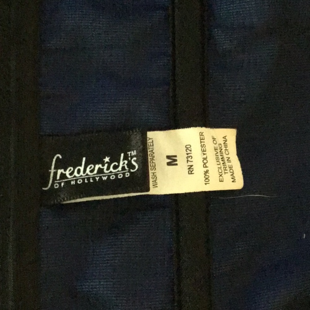 Blue Polyester Corset. From Fredericks of Hollywood - Picture 5 of 5